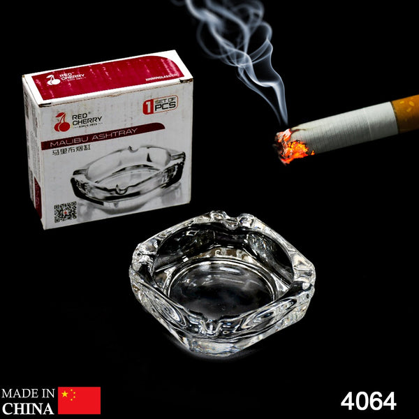 Glass Brunswick Crystal Quality Cigar Cigarette Ashtray Round Tabletop for Home Office Indoor Outdoor Home Decor - Goyaldeal.com