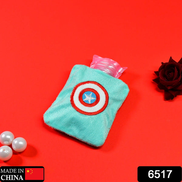 Captain America Print Small Hot Water Bag with Cover for Pain Relief - Goyaldeal.com