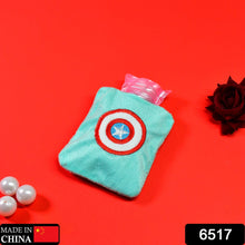 Captain America Print Small Hot Water Bag with Cover for Pain Relief - Goyaldeal.com