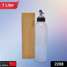 1ltr Plastic Oil Dispenser With Lid - Clear, Drip Free Spout, Controlled Use. - Goyaldeal.com