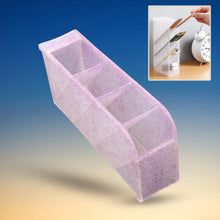 Plastic 4 Compartment Office Desktop Storage Box, Pen Pencil Stand/Holder Stationary Organizer, Plastic Desktop Stationary Organizer For School - Goyaldeal.com