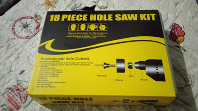 Drill Hole Cutter, Carbon Steel High Accuracy Incisive Hole Saw for Cutting PCV for Cutting Plastic for Cutting Wood Hole Saw Kit (18 Pcs Set) - Goyaldeal.com