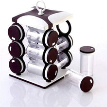 Spice jar Set - Food Grade Plastic 12pcs Spice jar (Brown Box) - Goyaldeal.com
