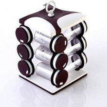 Spice jar Set - Food Grade Plastic 12pcs Spice jar (Brown Box) - Goyaldeal.com