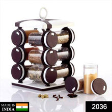 Spice jar Set - Food Grade Plastic 12pcs Spice jar (Brown Box) - Goyaldeal.com