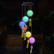 Solar Crystal Ball Wind Chime, Color Changing Solar Powered LED Hanging Wind Chime Light Mobile for Patio Yard Garden Home Outdoor Night Decor, Gifts - Goyaldeal.com