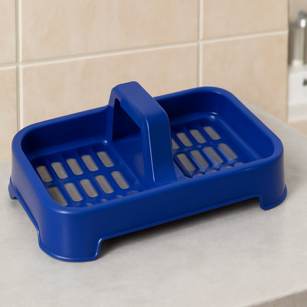 2in1 Plastic Soap Case, Dual Section Soap Holder for Bathroom or Kitchen Sink ,Sabudani(1 Pc / Multicolor) - Goyaldeal.com