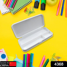 Multipurpose White Compass Pencil Box | 3-Compartment School Case | Ideal Birthday Gift for Kids - Goyaldeal.com