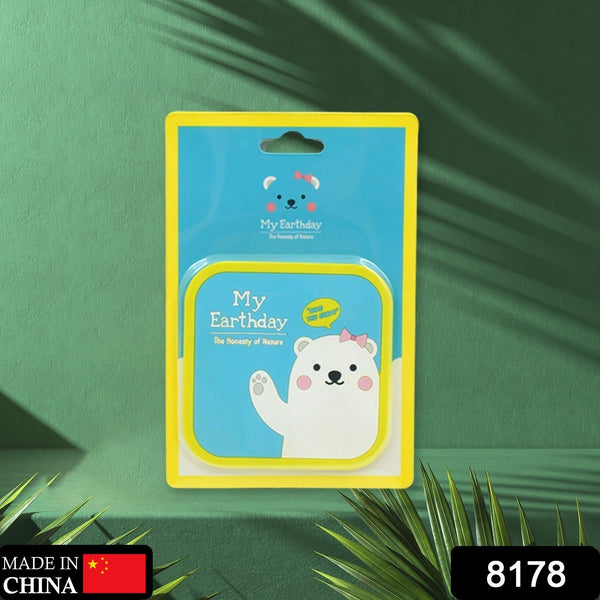 Non Slip Square Cartoon Design Shape Silicon Coasters For Tea Coffee Cups Mugs Beer Cans Bar Glass Bar Non-Slip Coasters (1 Pc) - Goyaldeal.com