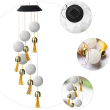 Solar Crystal Ball Wind Chime, Color Changing Solar Powered LED Hanging Wind Chime Light Mobile for Patio Yard Garden Home Outdoor Night Decor, Gifts - Goyaldeal.com