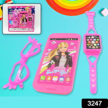 Barbiee Musical Phone, Watch & Glasses Set for Girls – ABS Calling Toy (3-Piece, Battery Not Included) - Goyaldeal.com