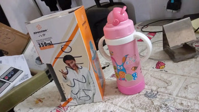 Stainless Steel Water Bottle With Handle & Straw Leak Proof, Rust Proof, Hot & Cold Drinks, Gym Sipper BPA Free Food Grade Quality, Steel fridge Bottle For office / Gym / School (350 Ml) - Goyaldeal.com