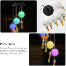 Solar Crystal Ball Wind Chime, Color Changing Solar Powered LED Hanging Wind Chime Light Mobile for Patio Yard Garden Home Outdoor Night Decor, Gifts - Goyaldeal.com