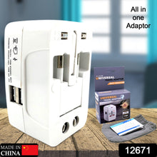 All-in-One Universal Worldwide Travelling AC Adaptor Plug (AU / UK / US / EU) International Power Charger Electric USB Power Plug Socket Adapter Converter (1 Pc) - Goyaldeal.com
