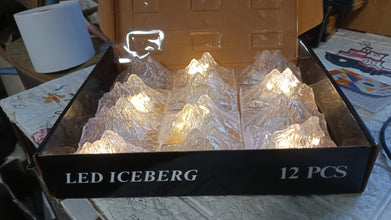 Unique Plastic Night Light: Flameless LED (Iceberg Design, Gift) - Goyaldeal.com