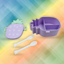 Pineapple Shaped Lunch Box with Compartments Lunch Food Container with Box Portable Lid School & Kids Lunch Box - Goyaldeal.com