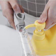 Dish Scrubber with Soap Dispenser, Soap Dispensing Dish Brush Set, Dishwashing Brushes Kitchen Scrub Dish Wand for Dishes Sink Pot Pan Cleaning and Washing,1 Handle,3Refill Replacement Head - Goyaldeal.com