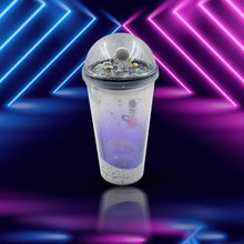 LED Glow Light, Design Printed Insulated Double Wall Plastic Tumbler Cups With Straws 13oz Theming Astronaut in Space Travel Tumbler Freezer Mug Drinking Cups for Boys and Girls School/Tuition/Gym/ Picnic (Pack Of 1) - Goyaldeal.com