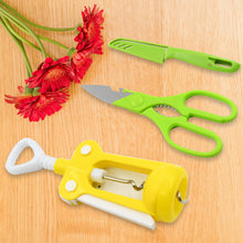 Multifunction Kitchen Tool Set – Stainless Steel & Plastic Knife and Scissors - Goyaldeal.com