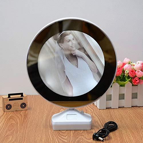 Plastic 2 in 1 Mirror Come Photo Frame with Led Light - Goyaldeal.com