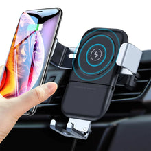 Car Phone Holder Wireless Car Charger 10W Qi Fast Charging Car Charger Gravity Auto Clamping 360Â° Rotation Air Vent Car Mount Holder - Goyaldeal.com