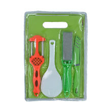 Plastic Chopping Board with Knife Set and Scissor And Wine Stainless Steel And Plastic Kitchen item Multipurpose cutting vegetables - Goyaldeal.com