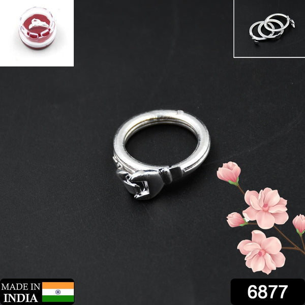 Three Interlocking Rings, Rings for Women and Girls Silver Ring | Valentine Ring, Rings Silver Toned Finger Ring for Women | Birthday Gift For girls and women Anniversary Gift for Wife, Friendship Ring. - Goyaldeal.com