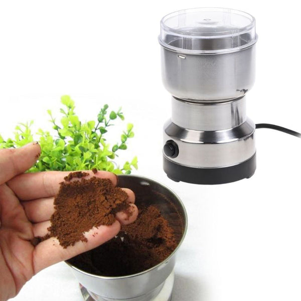 Multi-Functional Electric Stainless Steel Herbs Spices Nuts Grain Grinder with Stainless Steel Bowl, Portable Coffee Bean Seasonings Spices Mill Powder Machine Grinder Machine for Home and Office - Goyaldeal.com
