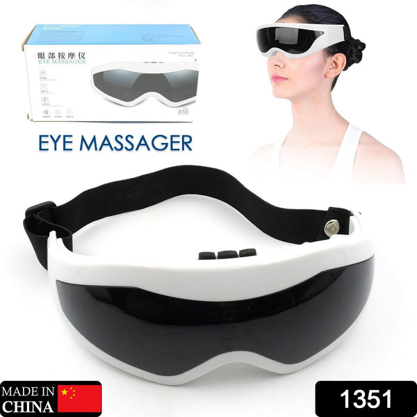 Electric Eye Massager Dark Circles Dry Eyes Eye Bag Eye Relief Vibration Magnet Therapy Eye Care Massage Device with Adjustable Elastic Band for Improving Sleep - Goyaldeal.com