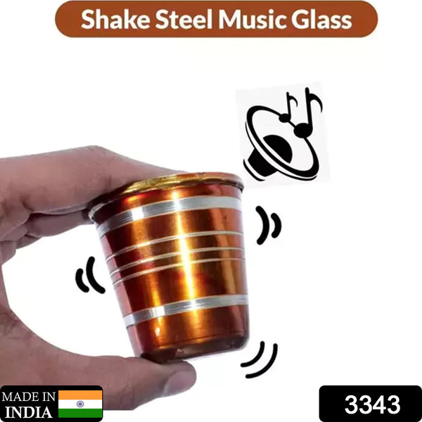 Stainless Steel Glass with Bell Sound for Kids Boys and Girls Glass Set Water/Juice Glass, Stainless Steel Baby Musical Toy Glass - Goyaldeal.com