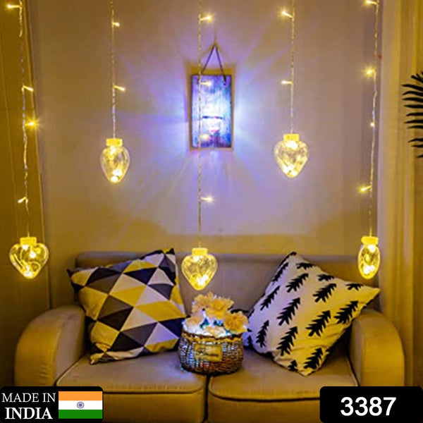 8 Feet 12 Wish Heart Ball String LED Lights With Color Box for Home Decoration, Diwali & Wedding LED Christmas Light Indoor and Outdoor Light ,Festival Decoration  (Wishing Ball Warm White) - Goyaldeal.com
