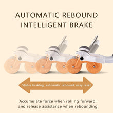 Automatic Rebound Abdominal Wheel, Ab Roller Wheel with Timer Elbow Support for Beginners, Exercise Double Wheel with Knee Mat Holder for Body Fitness Strength Training Home Gym - Goyaldeal.com
