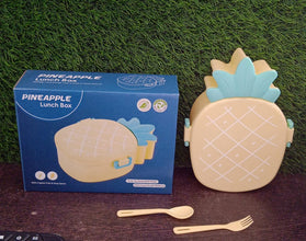Kids Lunch Box Cute Pineapple Shaped Bento Box with Fork Spoon Snack Container Microwave Portable Office Lunch Box (1 Pc / With Spoon, Fork & Color Box) - Goyaldeal.com