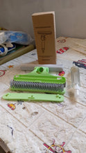 4 in 1 Multifunctional Glass Scraper, Window Glass Wiper with Watering Can, Silicon Cleaning Squeegee with Two Brush Heads, Practical Squeegee for Shower Doors, Windows, Tiles and Car Glass - Goyaldeal.com