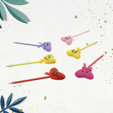 Cute Cartoon Shape & Heart Design Facy Writting Pen Attached Rattle | Ball Pen Smooth Writing For Wedding , Events & Multiuse Pen  Best Pen l Use for Kids (12 Pcs Set Mix Design & Color) - Goyaldeal.com