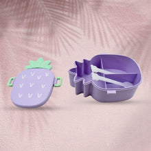 Pineapple Shaped Lunch Box with Compartments Lunch Food Container with Box Portable Lid School & Kids Lunch Box - Goyaldeal.com