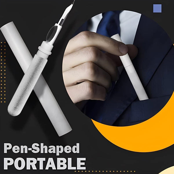 3 In 1 Earbuds Cleaning Pen For Cleaning Of Ear Buds And Ear Phones Easily Without Having Any Damage. - Goyaldeal.com