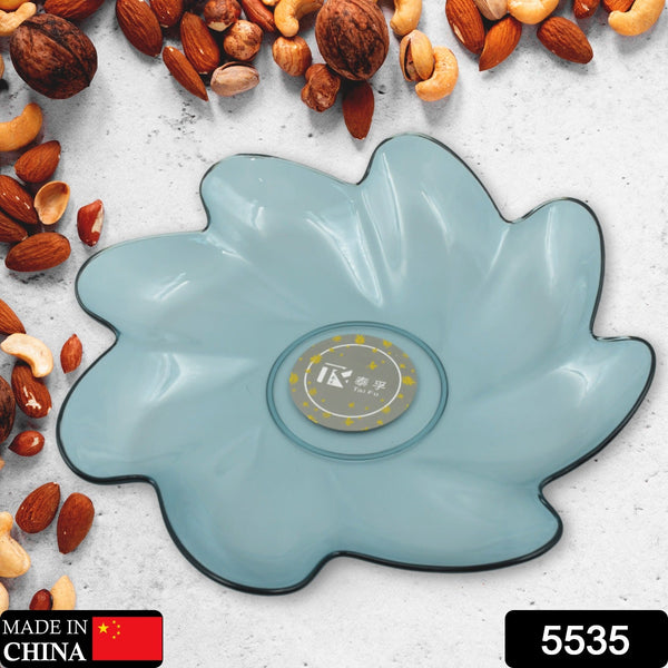 Flower Shape Kids Plastic Plate - Multipurpose for Dinner, Snacks & Party Supplies (1pc) - Goyaldeal.com
