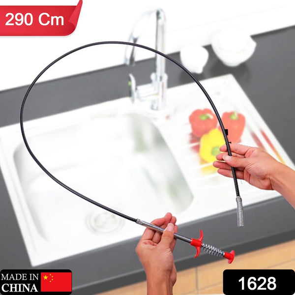 Multifunctional Cleaning Claw Pilpe Cleaner Drainage Block Remover Drain Spring Pipe Dredging Tool, Drain Cleaning Tool for Hair Drain Drain Cleaner Sticks drain pipe clearer (290 Cm) - Goyaldeal.com