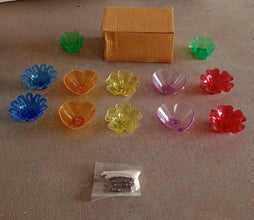 Candle Cup with Multi Shape  (Multicolor) (12 Pcs Set) - Goyaldeal.com