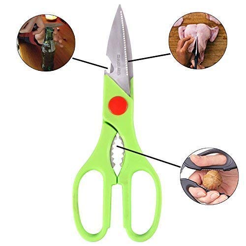 Multi-Function Kitchen Scissors for Veggies, Meat & Seafood with Bottle Opener - Goyaldeal.com