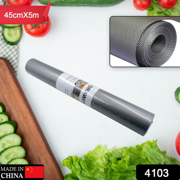 Multipurpose Anti-Slip Mat Liner Roll - 45cmx5m for Kitchen, Bathroom, Cabinet, Drawer, Shelf & Fridge - Goyaldeal.com