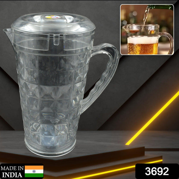Mocktail Pet Jug  Plastic Jug With lid, Drinking Beverage Jag, Transparent Tableware  Reusable BPA Free, Plastic Water jug for Home use, Perfect for Home, Restaurants - Goyaldeal.com