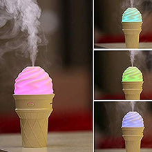 Ice Cream Design LED Humidifier for Freshening Air & Fragrance (Multicoloured) - Goyaldeal.com