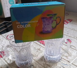 LED Light-Up Party Cups - Flashing Water-Activated Drinking Glasses with Handle (2-Piece) - Goyaldeal.com