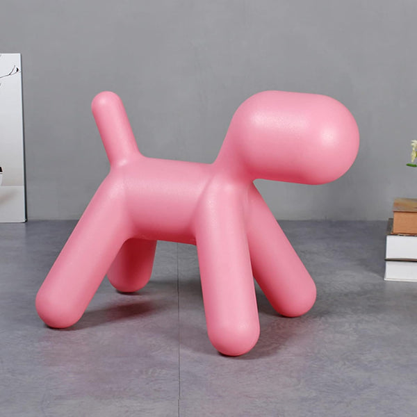 Plastic Cute Animal Puppy Chair,Creative Dog Low Footstool,Cartoon Foot Rest Stool for Bedroom Living Room Entrance Gift (1 Pc) - Goyaldeal.com