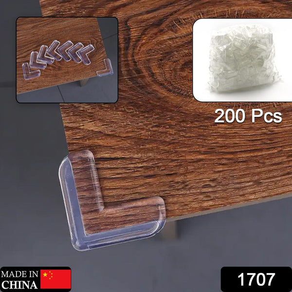 Corner Protector Baby Safety Protectors for Furniture Against Sharp Corners Table Corner Guard Baby Proofing Corner Guards Corner Protectors High Resistant Adhesive (200 Pc Set) - Goyaldeal.com