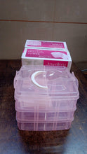 Versatile 18-Grid 3-Layer Transparent Plastic Organizer Box with Adjustable Dividers for Jewelry & Fishing Hooks - Goyaldeal.com
