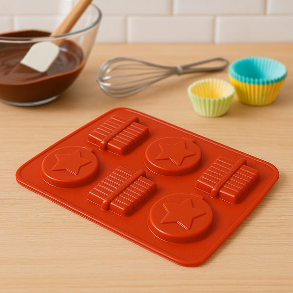 6 Cavity Silicone Mold Tray: Perfect for Chocolates, Cakes & More! - Goyaldeal.com