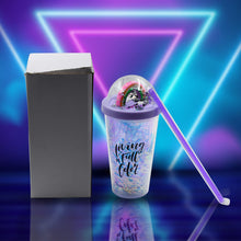 Sipper Bottle with Straw, LED Glow Light  for Kids/Tumbler with Straw/Vacuum Flask/Sipper Plastic Tumbler/Sipper Bottle with Straw (Pack of 1) - Goyaldeal.com